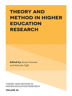 cover image of Theory and Method in Higher Education Research